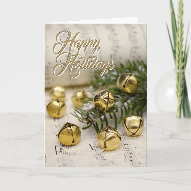 Glad helg Jingle Klockor jul (Framsida)