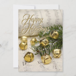 Glad helg Jingle Klockor jul Julkort