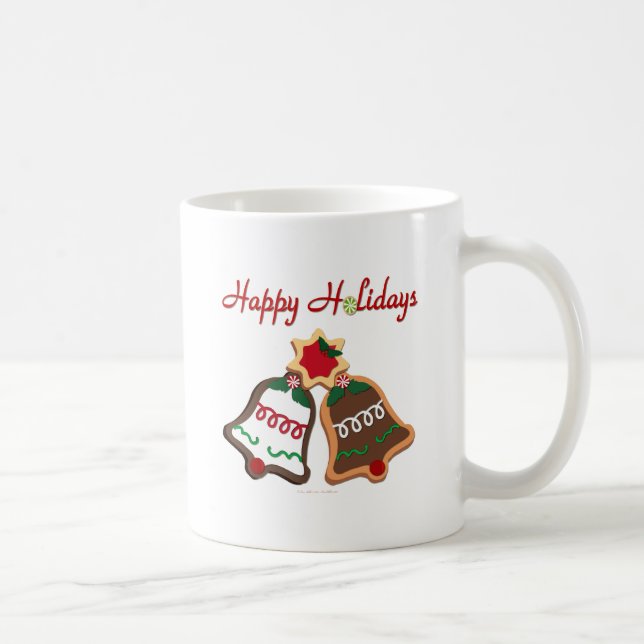 Glad helg jul Cookie Klockor Kaffemugg (Höger)