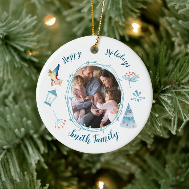 Glad helg jul Elf Träd Ornament (Träd)