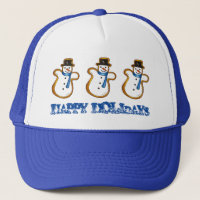 Glad helg jul Hanukkah Snögubbe Winter