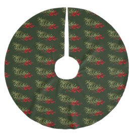 Glad helg-jul julgransmatta borstad polyester