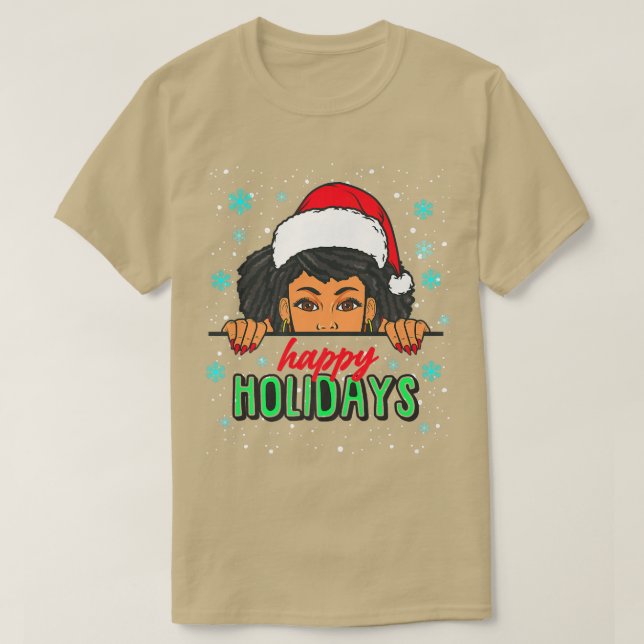Glad helg jul Pajama Ugly Julafton Sweater T Shirt (Design framsida)