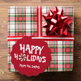 Glad helg Jul Red Peppermint Candy cane