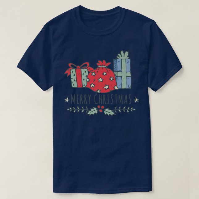Glad helg Jul, söt inslag T Shirt (Design framsida)