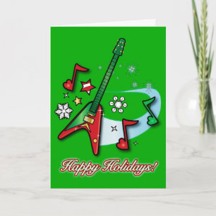 Glad helg jul Sten Guitar och noterar