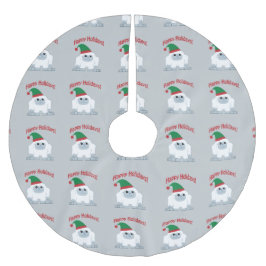 Glad helg! Jul Yeti Julgransmatta Borstad Polyester