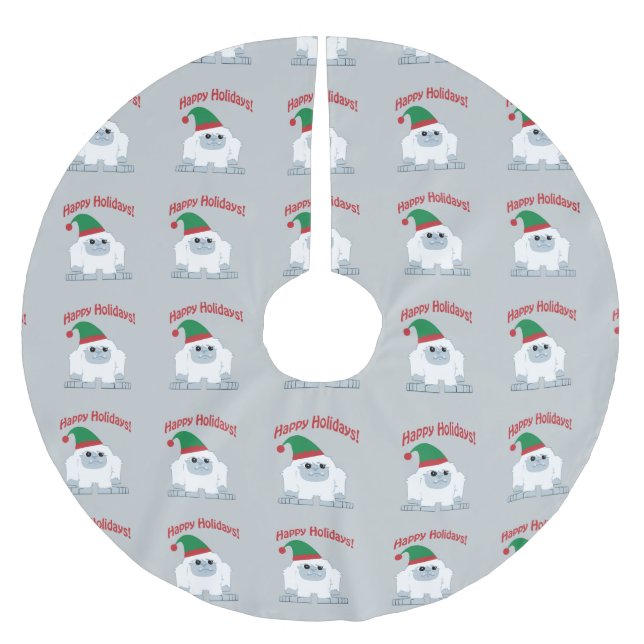 Glad helg! Jul Yeti Julgransmatta Borstad Polyester (Framsidan)