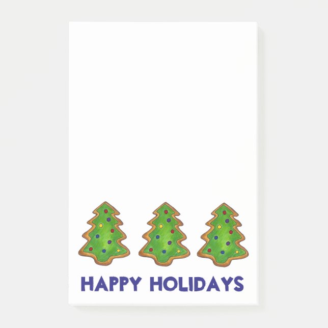 Glad helg Julafton Cookie Baking Post-it Block (Framsida)