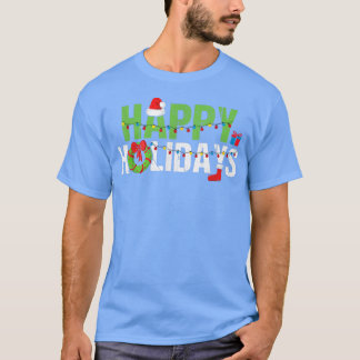 Glad helg Julafton Festive Jultomten Wandera Gra T Shirt