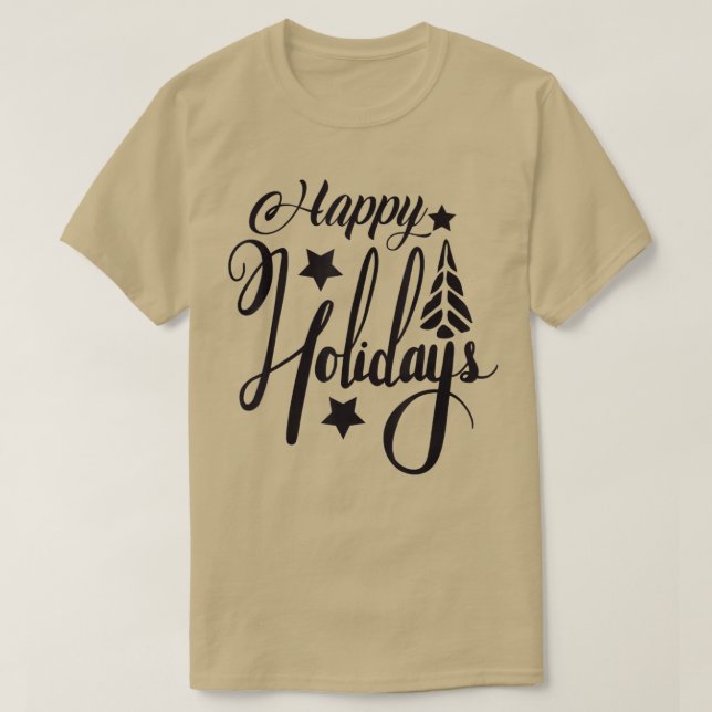 Glad helg Julafton jul T Shirt (Design framsida)