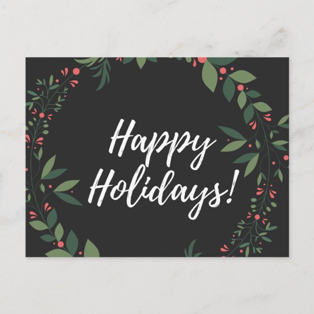 Glad helg-julfransen helg vykort (Framsida)