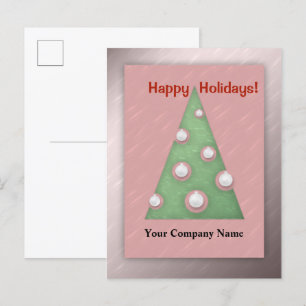 Glad helg Julgran Business Personalize Vykort
