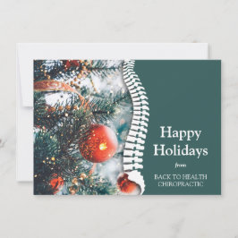 Glad helg Julgran Chiropraktic Julkort