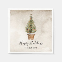 Glad helg Julgran Pappersservett