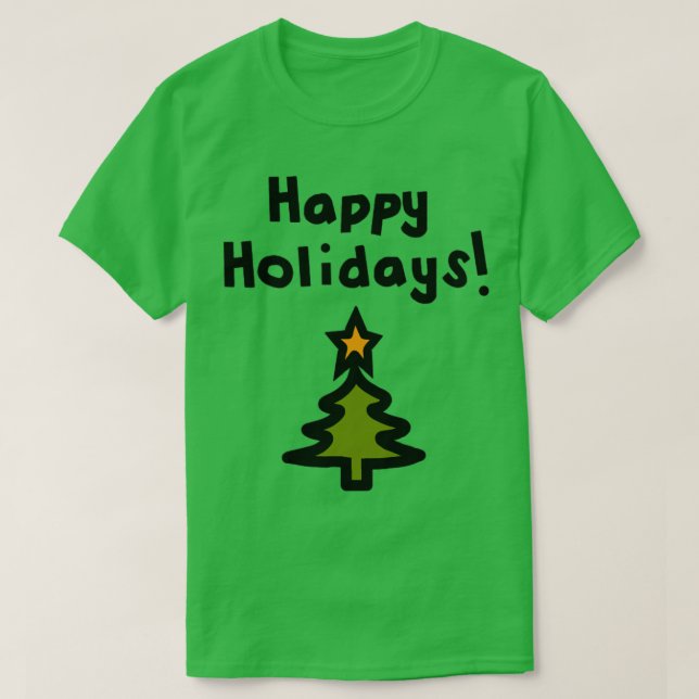 Glad helg Julgran T Shirt (Design framsida)