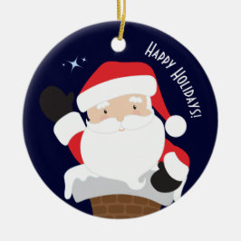 Glad helg julgransprydnad keramik