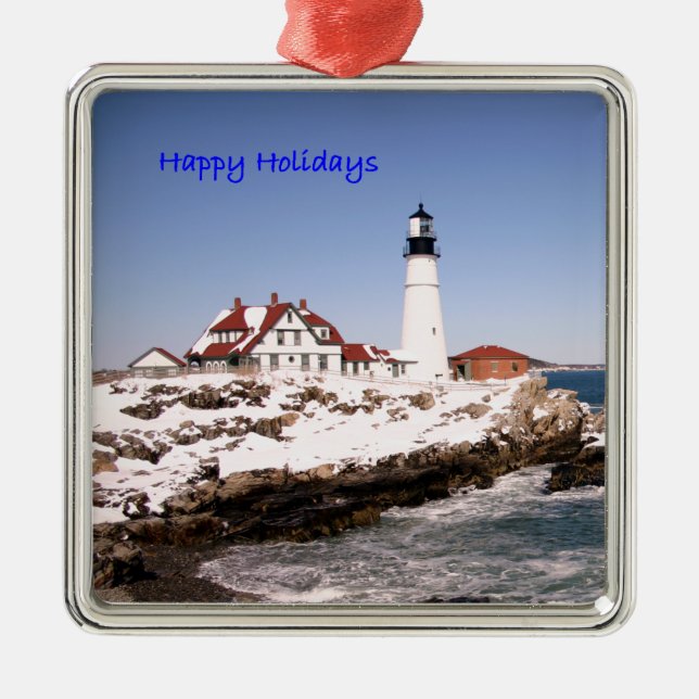 Glad helg julgransprydnad metall (Framsidan)