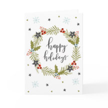 "Glad helg" julhälsningskort