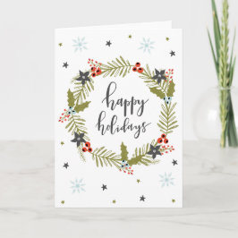 "Glad helg" julhälsningskort Helgkort