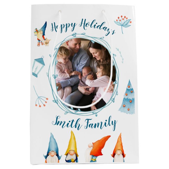 Glad helg julklappar med älvar (Framsidan)