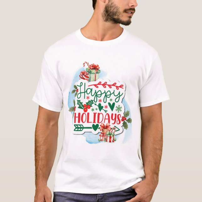 Glad helg julklappar t shirt (Framsida)
