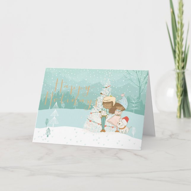 Glad helg julkort (Framsida)