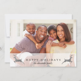 Glad helg-julljulljus-Hjort-fotokort Julkort