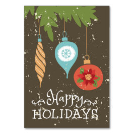 Glad helg julprydnad dekorativt bordsnummer