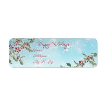 Glad helg julreturadressetikett