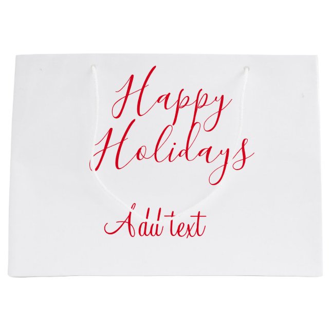 Glad helg Julröd kalligrafi enkel mi (Framsidan)