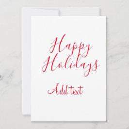 Glad helg Julröd kalligrafi enkel mi Julkort