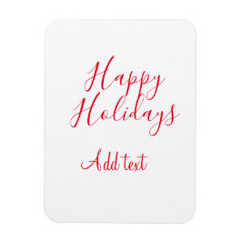 Glad helg Julröd kalligrafi enkel mi Magnet