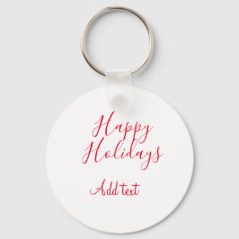 Glad helg Julröd kalligrafi enkel mi Nyckelring