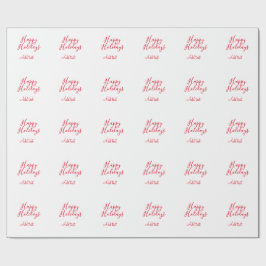 Glad helg Julröd kalligrafi enkel mi Presentpapper