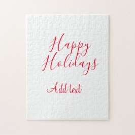 Glad helg Julröd kalligrafi enkel mi Pussel