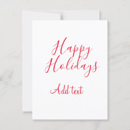 Glad helg Julröd kalligrafi enkel mi Vykort