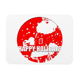 Glad helg - Jultomten - 3"x4" fotomagnet Magnet