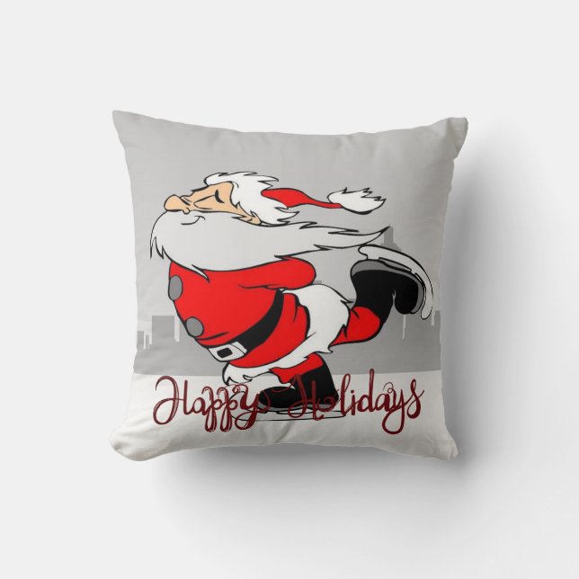 Glad helg,Jultomten Kudde (Framsida)