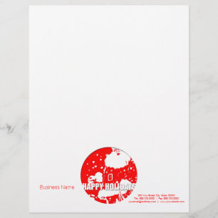 Glad helg Jultomten Personlig Letterhead Brevhuvud