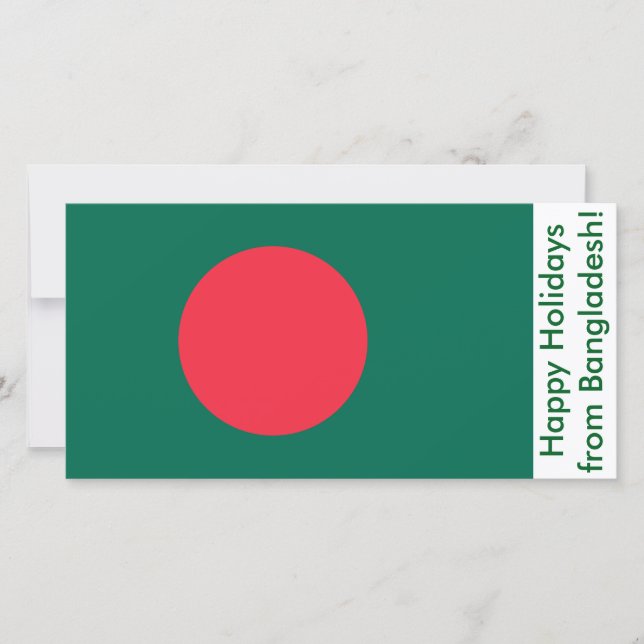 Glad helg-kort från Bangladesh Julkort (Framsida)