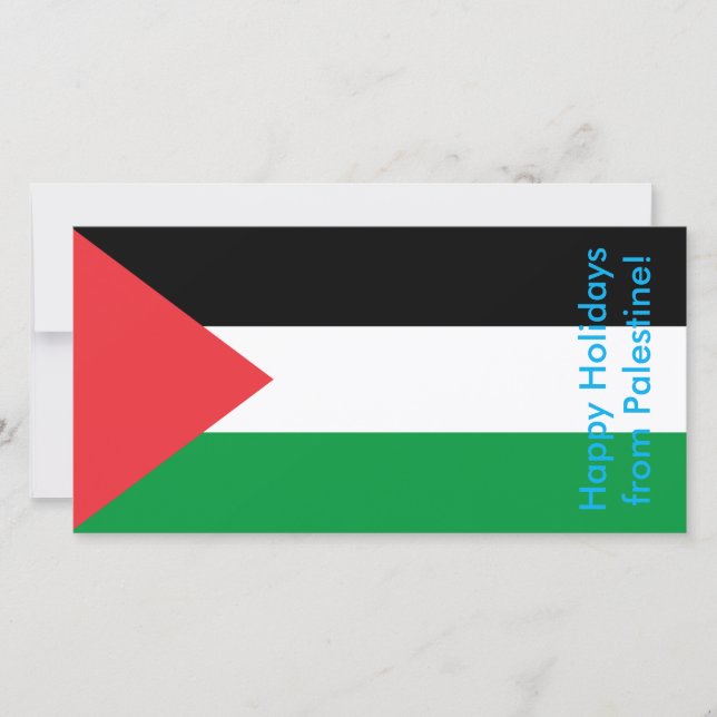 Glad helg-kort från Palestina Julkort (Framsida)
