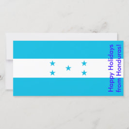 Glad helg kort med flagga Honduras