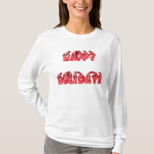 Glad helg Kvinnor hemma till jul T Shirt