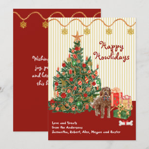 Glad helg Labradoodle Träd Presenter