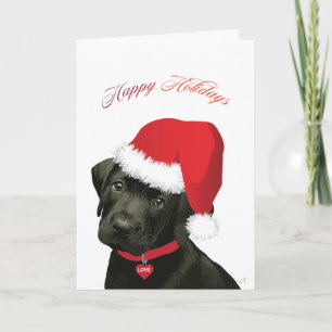 Glad helg Labrador Hund med Santa Hat