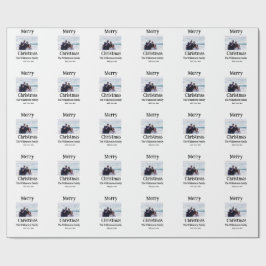 Glad helg lägger till namn-foto för familjen presentpapper