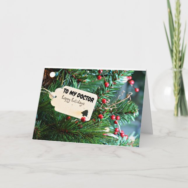 GLAD HELG **LÄKARE** CHRISTMAS-KORT (Framsida)