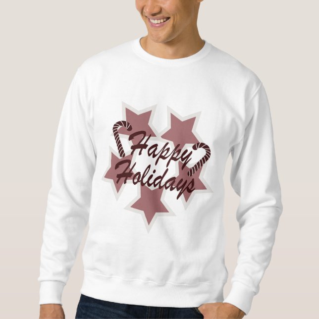 Glad helg lång ärmad tröja (Framsida)