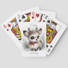 Glad helg lille Reindeer Casinokort